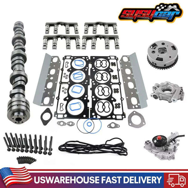 Camshaft KiFor Dodge Jeep Chrysler 5.7L Hemi 2009-2015 MDS Lifters Kit Camshaft head gasket kit Water pumps Oil pumps