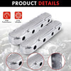 Aluminum Valve Coil Mount Cover for Chevy Small Block SB V8 293 325 376 427 Aluminum Valve Covers - Silver LS1 LS2 LS3 LS6 LS7