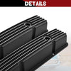 New Black Aluminum Tall Valve Covers for Chevy SBC 1958-1986 283 302 305 327 350 383 400