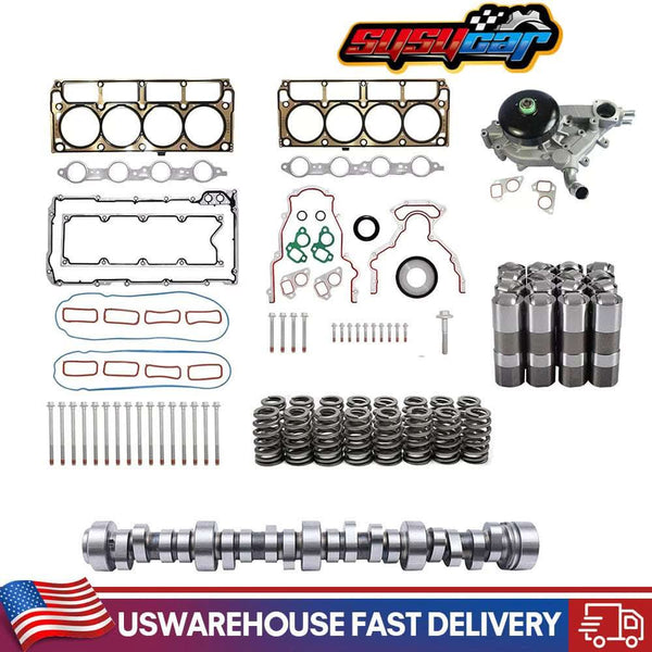 SUSUCAR E1840P Sloppy Stage 2 LS Camshaft Kit – Lifters & Water Pump for Chevy GMC LS1 4.8 5.3 6.0 1997-2007
