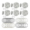 PISTONEngine Piston & Piston Ring Set STD for Kia Sedona Sorento Hyundai Santa Fe 3.3L 2011-2019 Replace# 23041-3CFA0 23041-3CFB0 23040-3CGA0