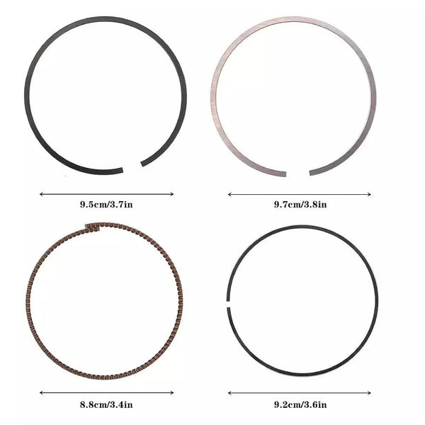 PISTONEngine Piston & Piston Ring Set STD for Kia Sedona Sorento Hyundai Santa Fe 3.3L 2011-2019 Replace# 23041-3CFA0 23041-3CFB0 23040-3CGA0