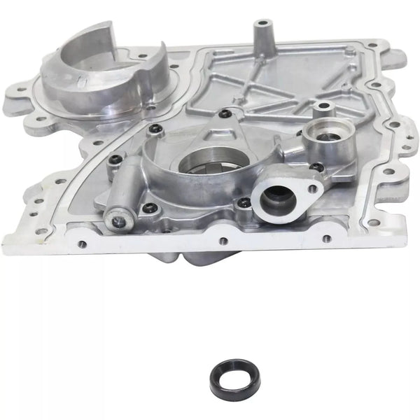 Timing CoverEngine Timing Chain Cover w/ Oil Pump for Chevy Colorado Buick Hummer 2002-2012 Replacement 12628565, 12601932