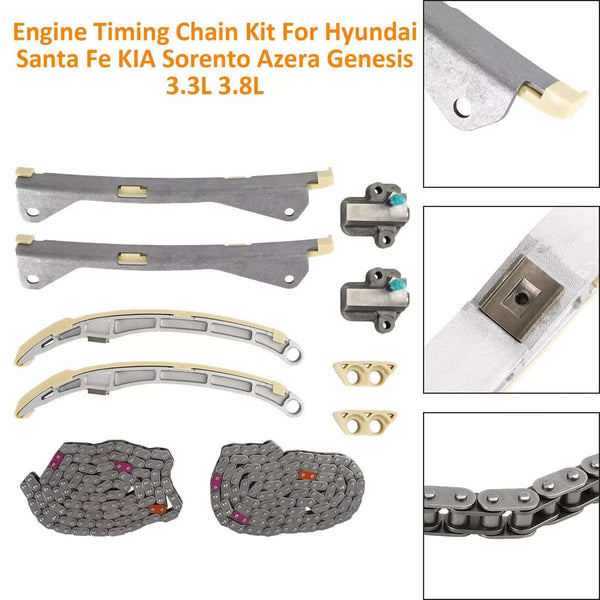 For HYUNDAI KIA G6DH 3.3L Engine Rebuild Overhaul Kit Crankshaft Connecting Rod Timing chain kit