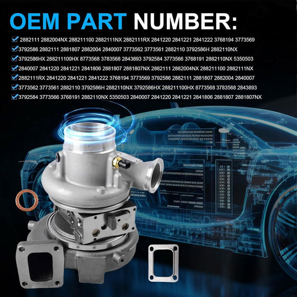 TurbosTurbocharger For Holset Cummins Various ISX15 ISX QSX Series Engine 2005-2015 HE400VG HE451VE