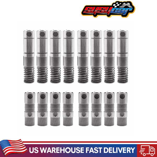 16 Pcs Hydraulic Roller Lifters for 2007-2012 Chevy GMC Cadillac Buick 4.8L 5.3L 6.0L 6.2L AFM Roller Valve Lifters