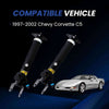SUSUCAR Pair Rear Shocks Absorbers Struts w/Adaptive Fits for Chevy Corvette C5 1997-2002 22064827 22064828