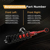 Shock & Struts2PCS Front Shock Absorbers Assys for Toyota 4Runner Limited 4WD 4.0L V6 2010-2024