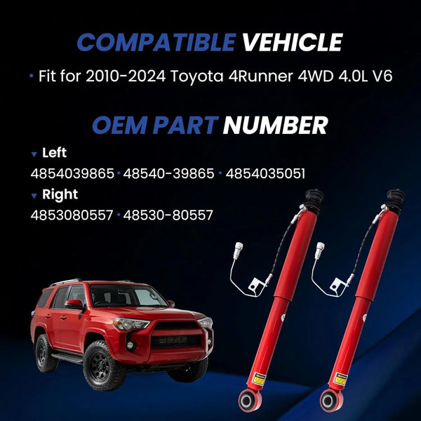 Shock & StrutsPair Rear Shock Spring Assys Struts Fits 2010-2024 Toyota 4Runner 4.0L V6 4WD 4854035051