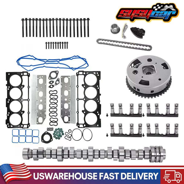 Camshaft KiMDS Kit for Chrysler Dodge Ram 1500 2009-2019 V8 5.7L HEMI steel Camshaft Tappet Spacer Screw kit