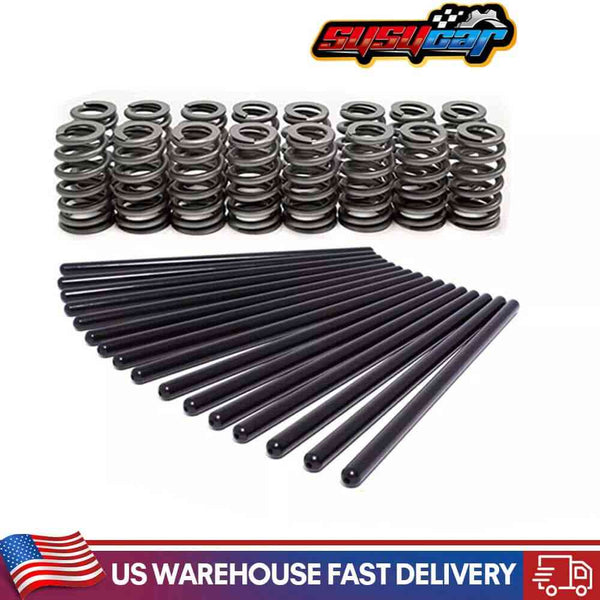 Valve Spring600"Drop In Beehive Valve Springs & 7.400" 5/16" Chrome Pushrods for Chevrolet GM Cadillac LS1 LS2 LS3 LS6