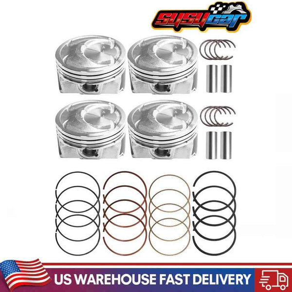 PistonEngine Piston w/ Rings Kit Fit For 2010-2019 Kia Sorento Optima Hyundai Sonata 2.4L Replace 23410-2G500