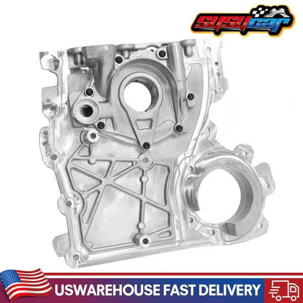 Timing CoverEngine Timing Chain Cover w/ Oil Pump for Chevy Colorado Buick Hummer 2002-2012 Replacement 12628565, 12601932