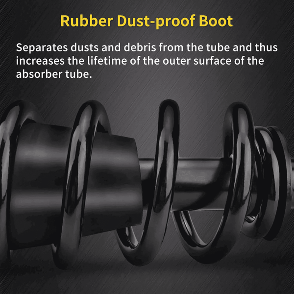 Rubber Dust-proof Boot for Front&Rear Magnetic Ride Air Shock Struts Assembly, protects absorber tube from dust and debris.