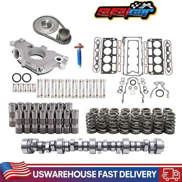 Camshaft KitSloppy Mechanics Stage 2 Camshaft & Lifters Kit with M295 Oil Pump for Chevrolet GMC LS1 LS2 LS3 4.8L 5.3L 5.7L 6.0L 6.2L LS Engine Performance Upgrade 1997–2013